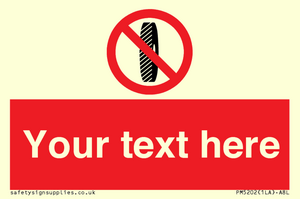 Custom Do Not Change Grinding Wheel Sign